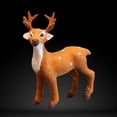 thumbnail image 2 of Zcyifa 3 Reindeer Figurine Christmas Decoration Plush Elk Table Decor, 2 of 10