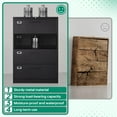thumbnail image 4 of STANI Metal Lateral File Cabinets with Lock,4 Drawer Steel Wide Filing Organization Storage Cabinets,Home Offi, 4 of 5