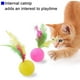 thumbnail image 2 of Paquete de 5 pelotas de juguetes para gatos, coloridas pelotas de esponja de Golf, pelotas de plumas para gatos, juguetes interactivos para hacer ejercicio, colores brillantes, 2 of 5