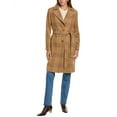 thumbnail image 3 of Cinzia Rocca Icons womens  Long Wool-Blend Trench Coat, 10, Brown, 3 of 4