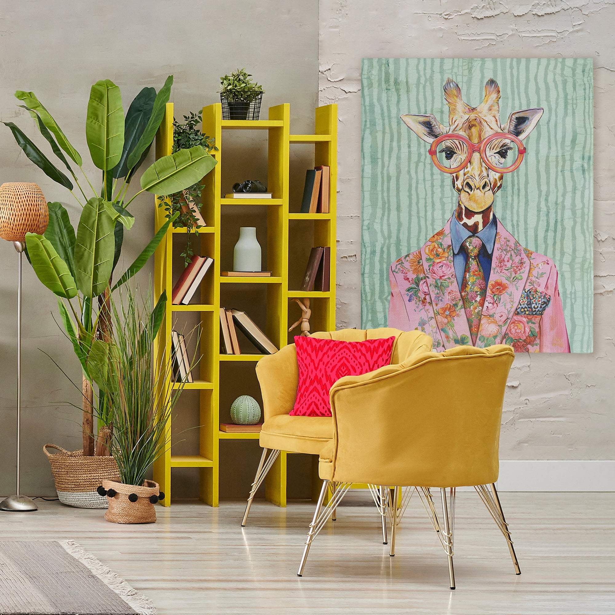 Stupell Industries Tall Stylish Giraffe Canvas Wall Art, design by Svetlana Aleynikova