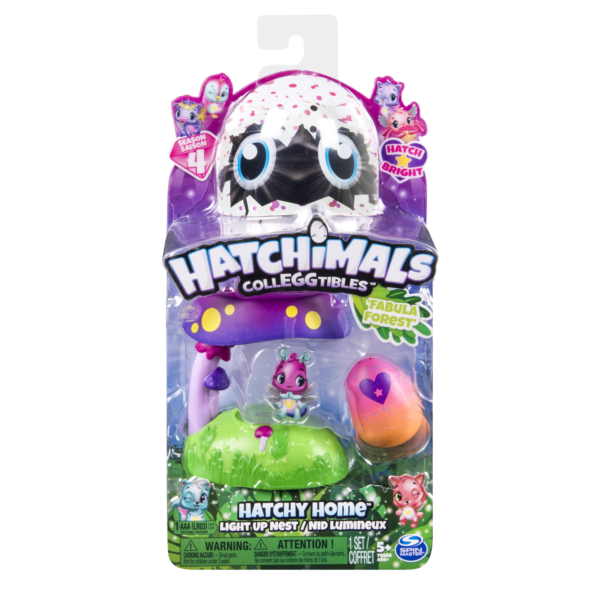 Hatchimals Fabula Forest with 2 BONUS collEGGtibles Pink/Blue 