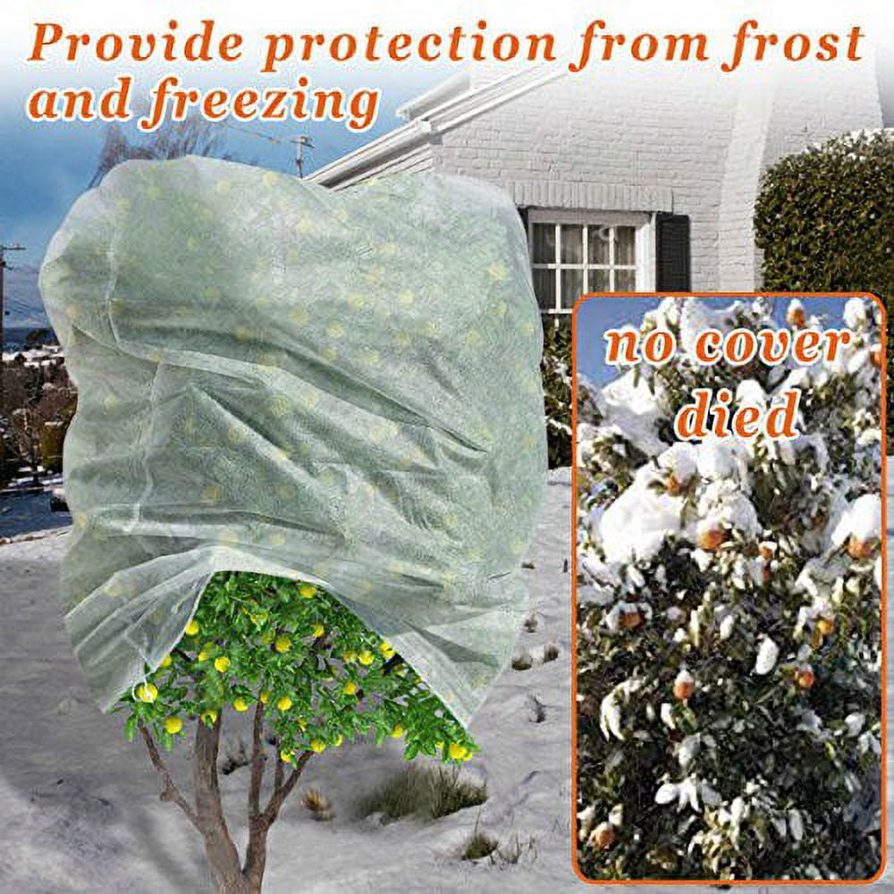 Strong Camel Warm Worth Plant Cover Tree/Shrub Cover Plant Protecting &Frost Protection Bag (96? H x 84? Dia)