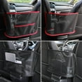 thumbnail image 3 of Car Seat Storage Net Pocket Multifunctional Car Bag Storage Organizer Hanging Bag Car Interior Accessories Diamond Pattern, 3 of 9