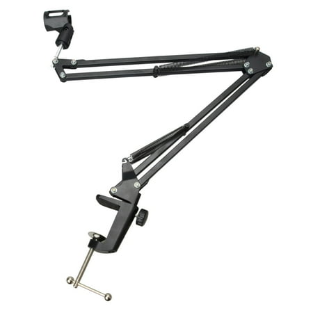 Multi Mic Holder Ktaxon New Mic Microphone Suspension Boom Scissor Arm Stand Holder for Studio Broadcast ()