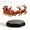 B, variant on Lypsnake Floating Santa Sleigh,Magnetic Levitation Santa's Flying Sleigh Ornament,Flying Santa Claus with 2 Reindee,LED Light Christmas Tabletop Decor for Home Display