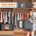 thumbnail image 4 of Lifewit 10 Pack Storage Bags, 90L Large Storage Bins with Lids, Closet Organizers and Storage, Grey, 4 of 6