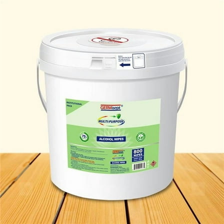 DDI 2354027 75 Percent Alcohol Wipes - 800 Count Bucket - Case of 2