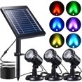 thumbnail image 1 of Pond Lights, Solar Underwater With 3 Diving Lights Ip68 For Garden, Pools, Ponds And Other Outdoor Decorations - [multicolor Rgb], 1 of 5