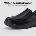 thumbnail image 2 of Fittington Men's Wide Width Slip On Dress Shoes Water-Resistant Lightweight Casual Business Oxfords Leather Shoes 10.5 Wide, 2 of 11