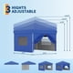 thumbnail image 2 of Tienda de campaña desplegable de 10 x 10 Pulgadas, toldo para Exterior, para una Persona, Resistente y Comercial, para Tienda de campaña, 4 Lados + Azul, 2 of 7
