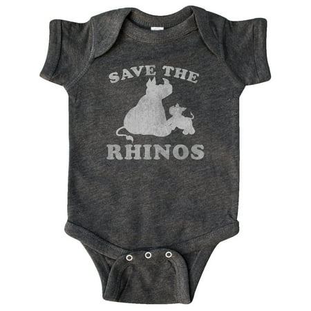 

Inktastic Save the Rhinos with Cute Rhinos Gift Baby Boy or Baby Girl Bodysuit
