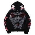thumbnail image 2 of Men's Civil Regime  Black Penta Zero Miedo Full-Zip Hoodie, 2 of 7