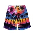 thumbnail image 3 of Binienty Men's Board Shorts Beach Swim Trunks With Palm Tree Sunset - Quick Dry for Summer Surfing and Vacation, 3 of 10