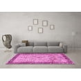 thumbnail image 3 of Ahgly Company Indoor Square Persian Pink Traditional Area Rugs, 4' Square, 3 of 4