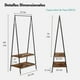 thumbnail image 4 of Perchero con Estantes FurnitureR Marrón Rústico, 4 of 7