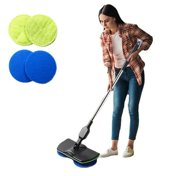 LSLJS Cordless Electric Mop, Electric Spin Mop, Powerful Floor Cleaner, Polisher for Hardwood, Tile Floors, Quiet Cleaning & Waxing,Extendable Mop, Electric Mop on Clearance