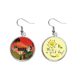 thumbnail image 1 of Anti - War Art Pendiente Sol Flor Pendiente Joyas Moda Unbranded M, 1 of 3