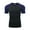 Blue, variant on Mens Tight Fitting Training Clothes Sports Fitness Clothes Running Clothes Sweat Wicking Quick Drying Short Sleeved T Shirt Top V-Neck T-Shirts Men Light Yellow XL