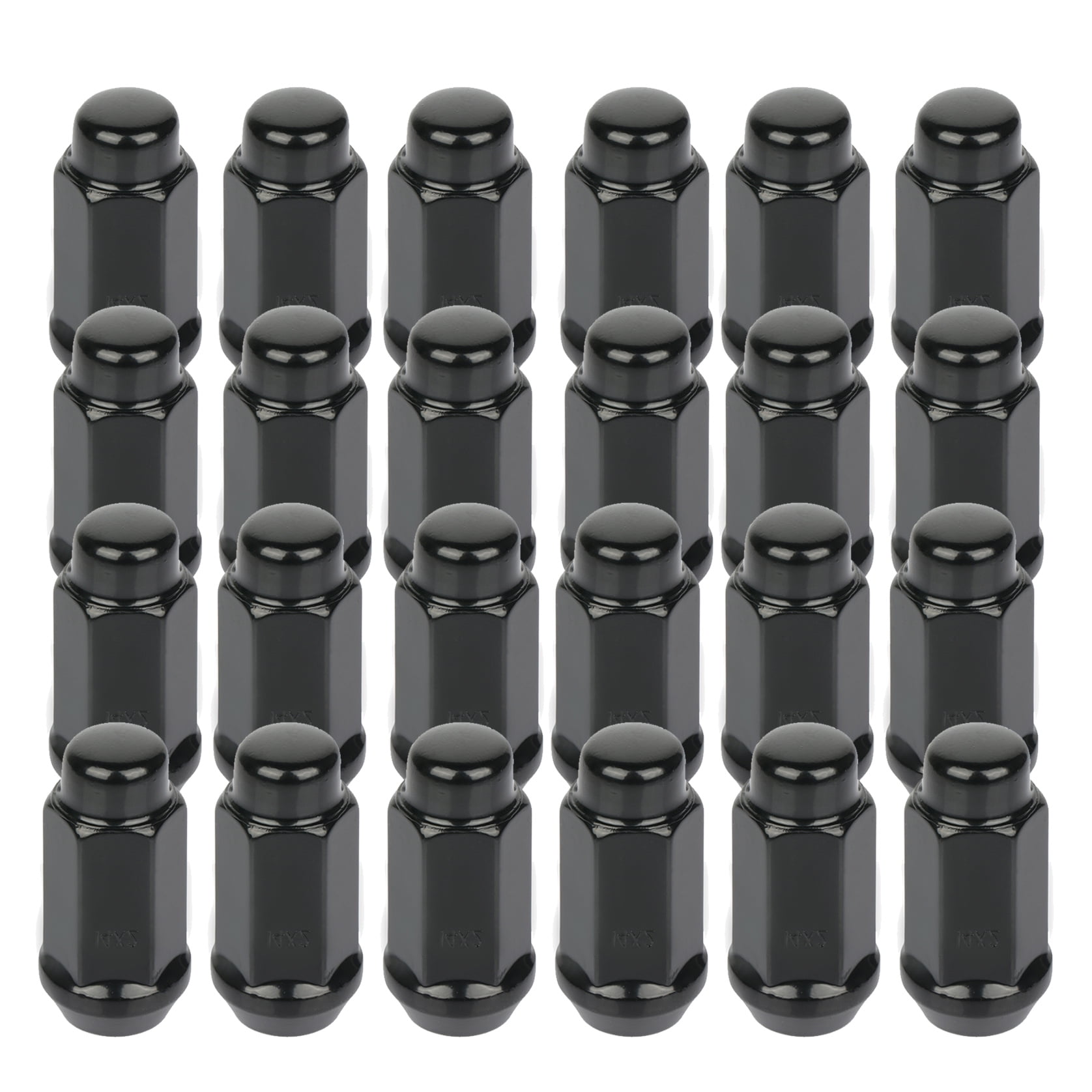 cciyu Set of 24 Black Spline Wheel lug Nuts 14x2 Closed End 1.9 Inch Tall 3/4 Drive Hex Size for Ford Expedition/for F-150/for F-150 Heritage for Lincoln Mark LT/Navigator 1997-2014