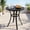 27.6'', variant on TLSUNNY 27.6" Outdoor Patio Round Dining Table for 2, with 1.57"-1.8" Adjustable Umbrella Hole & Foot Pads, Metal Frame & E-Coating, for Balcony, Poolside, Deck