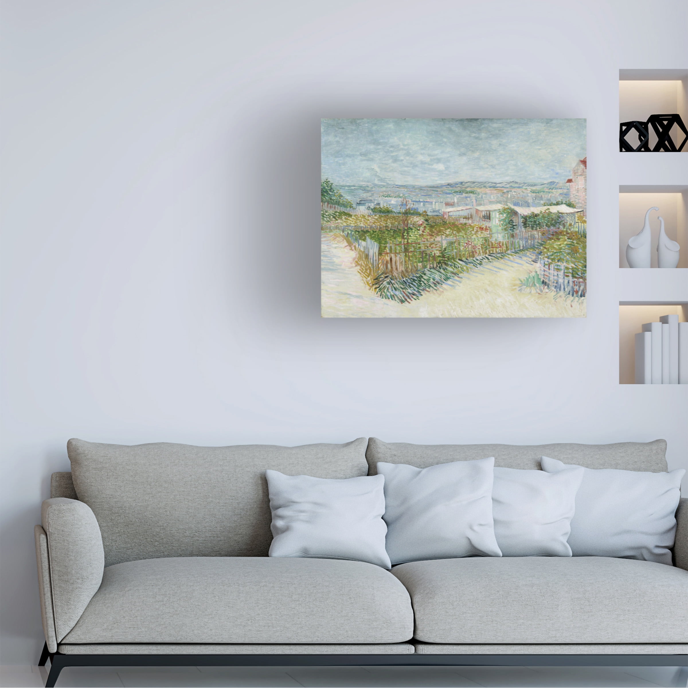Van Gogh 'Montmartre Behind The Moulin De La Galette' Canvas Art