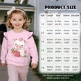 thumbnail image 7 of Garronmavis Cute Cow Kids Pullover Clothes Fashion Strawberry Casual Long Sleeve Fall Winter Tops Lightweight 3T Clothes for Girls Warm Kids Sweatshirts Pullover for Outdoor Activities, 7 of 7
