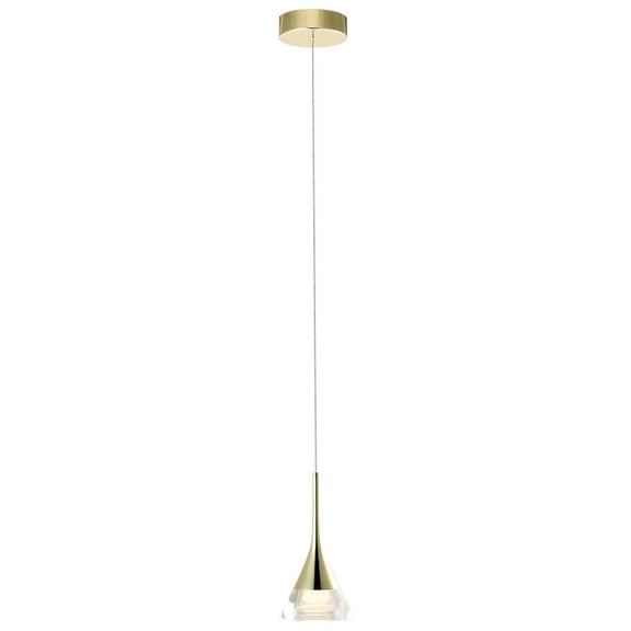 VONN Amalfi 4.75" ETL Certified Integrated LED Aluminum Pendant in Gold