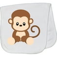 thumbnail image 2 of Inktastic Cute Monkey, Little Monkey, Jungle Animals, Safari Animals Baby Burp Cloth, 2 of 3