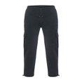thumbnail image 3 of Mens Loose Cargo Pants Cual Drawstring Eltic Waist Wide Leg Athletic Sweatpants Outdoor Trousers, 3 of 4