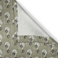 thumbnail image 4 of Ambesonne Nature Valance Pack of 2, Flowers Dotted, 42"X18", Khaki Dark Brown Cream, 4 of 5