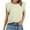 Light Yellow, variant on Tank Top Women's Fashion Casual Short Sleeved T Shirt Round Neck Solid Color Loose Top Vest 1 Athletic Tops for Women Loose Fit Business Shirts Women Neck Camisole Tall Clothes Ballet Tops Brown XL