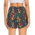 thumbnail image 2 of Lsque Berries and Flowers Printed Women's Running Shorts with Liner Pockets,Elastic Quick Dry Workout Athletic Gym Yoga Shorts,Womens High Waist Shorts-Large, 2 of 9