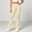 Beige, variant on Women's Soft Comfortable Cargo Pants Elastic Waist Multi Pockets Athletic Activewear Hiking Utility Outdoor Fitness Black XL(XL)
