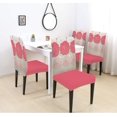 thumbnail image 3 of Red Flowers Chair Covers for Dining Room Set of 4 Stretch Printed Chair Protectors Covers, Removable and Washable, 3 of 6