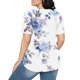 thumbnail image 5 of Fiudx Liquidación de Ahorros de Verano Tops Estampados Informales de Manga Corta con Cuello Redondo y Estampado Del Día de La Independencia para Mujer, 5 of 5