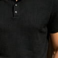 thumbnail image 6 of Dressy Two Piece Set for Knitted Short Sleeve Shirt & Pants Business Casual Office Outfit Spring Summer 2 PC Sets Black 2XL, 6 of 7