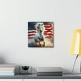 thumbnail image 4 of Horse Running  Canvas Gallery Wrap, American Flag Wall Decor Home Decor USA, 4 of 7