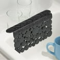 mDesign Large Kitchen Sink Protector Saddle with Drain Mats Fun