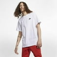 thumbnail image 4 of Nike Sportswear Club Men's T-Shirt Color: White/Black Size: XL, 4 of 7