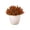 Yellow, variant on Leodye 1PCS Mini Simulated Green Bonsai Potted Plant Artificial Desktop Ornament Natural Style Faux Flower Decor for office Bedroom Table Layout -6.3x6.3x6.3in