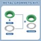 thumbnail image 3 of Uxcell 110 Pcs Ojetes con Arandelas 5/16" Kit de Grommets Verde, 3 of 7
