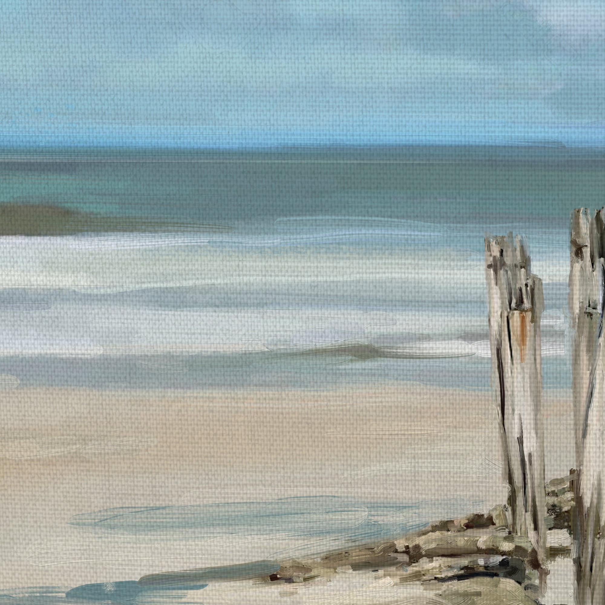 Masterpiece Art Gallery Perfect Day At The Beach I by Studio Arts Canvas Art Print 30" x 40"