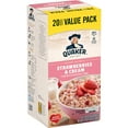 Quaker, Instant Oatmeal, Strawberry & Cream, 1.1 oz, 20 Packets