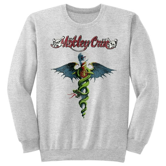 Motley Crue Drfeelgood Gray Heather Adult Sweatshirt