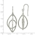 thumbnail image 3 of Primal Steel Stainless Steel Polished Shepherd Hook Dangle Earrings, 3 of 3