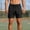 Black, variant on BVnarty Men's Summer Quick Dry Athletic Beach Shorts, Solid Color With Zipper Pockets, Drawstring Elastic Waist Casual Travel Sports Short Pants Khaki XXXXL