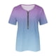 thumbnail image 4 of Fiudx Camisas para Mujer Blusa Superior con Estampado de Manga Corta y Cuello En V, Cómoda E Informal, a La Moda para Mujer, 4 of 5
