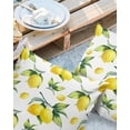 thumbnail image 2 of Watercolor Yellow Lemons Outdoor Pillow Covers Set of 2, Decorative Waterproof Throw Pillow Case, Green Leaves and Branches Cotton Linen Soft Cozy Cushion Pillowcases, 2 of 6
