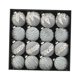 thumbnail image 3 of 16 piezas de adornos navideños de terciopelo para colgar decorativos de Navidad Gris, 3 of 9